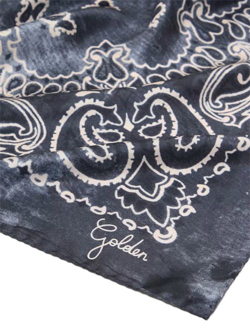 Foulard grigio antracite con motivo paisley Golden Goose | GUP01053.P000667.60318ANTHRACITE